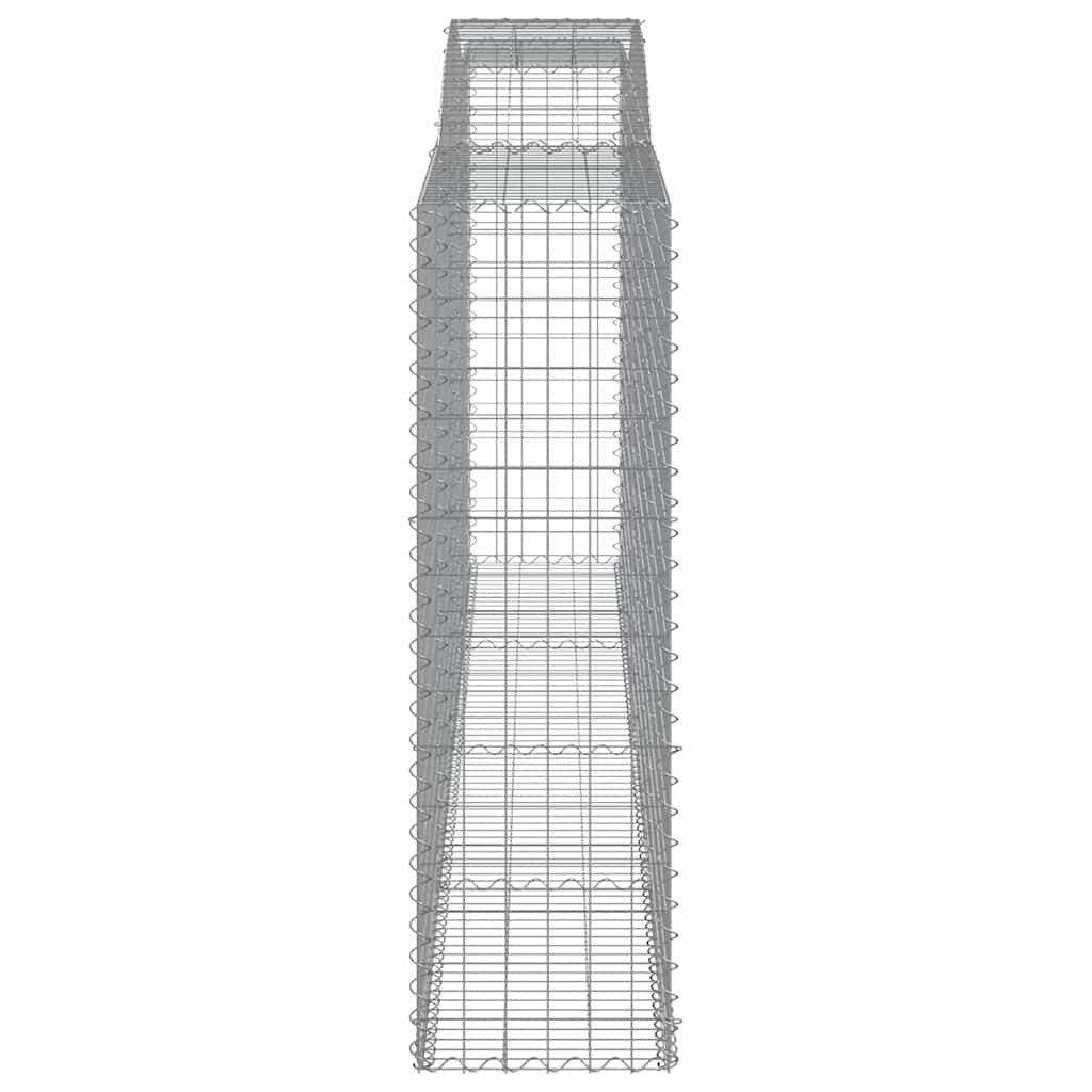 Arched Gabion Baskets 25 pcs 400x50x160/180 cm Galvanised Iron