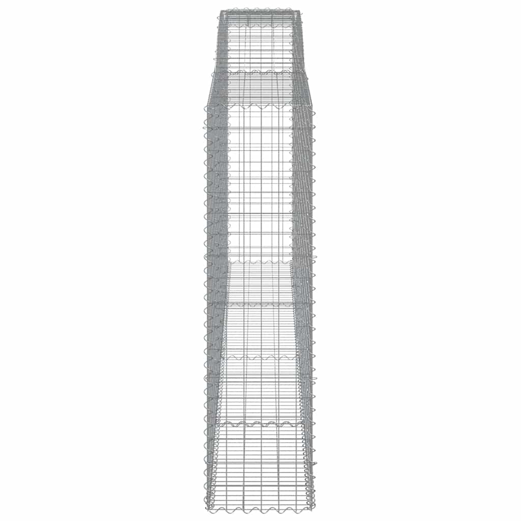 Arched Gabion Baskets 10 pcs 400x50x180/200 cm Galvanised Iron