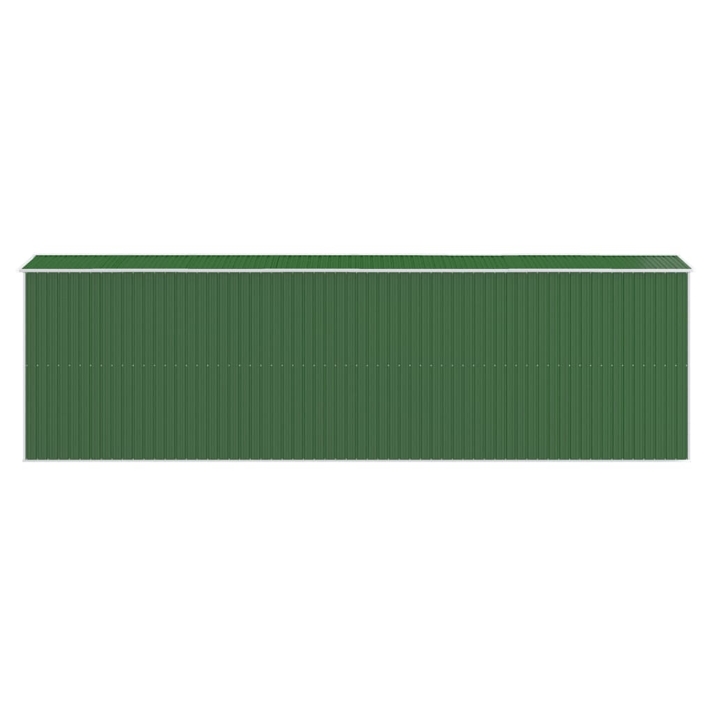 vidaXL Garden Shed Green 192x606x223 cm Galvanised Steel