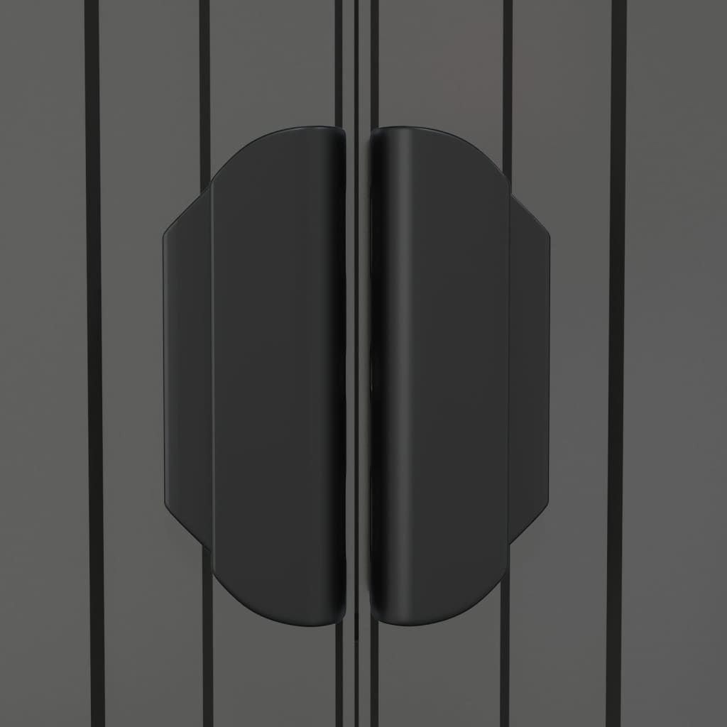 vidaXL Garden Shed Light Grey 192x274x223 cm Galvanised Steel