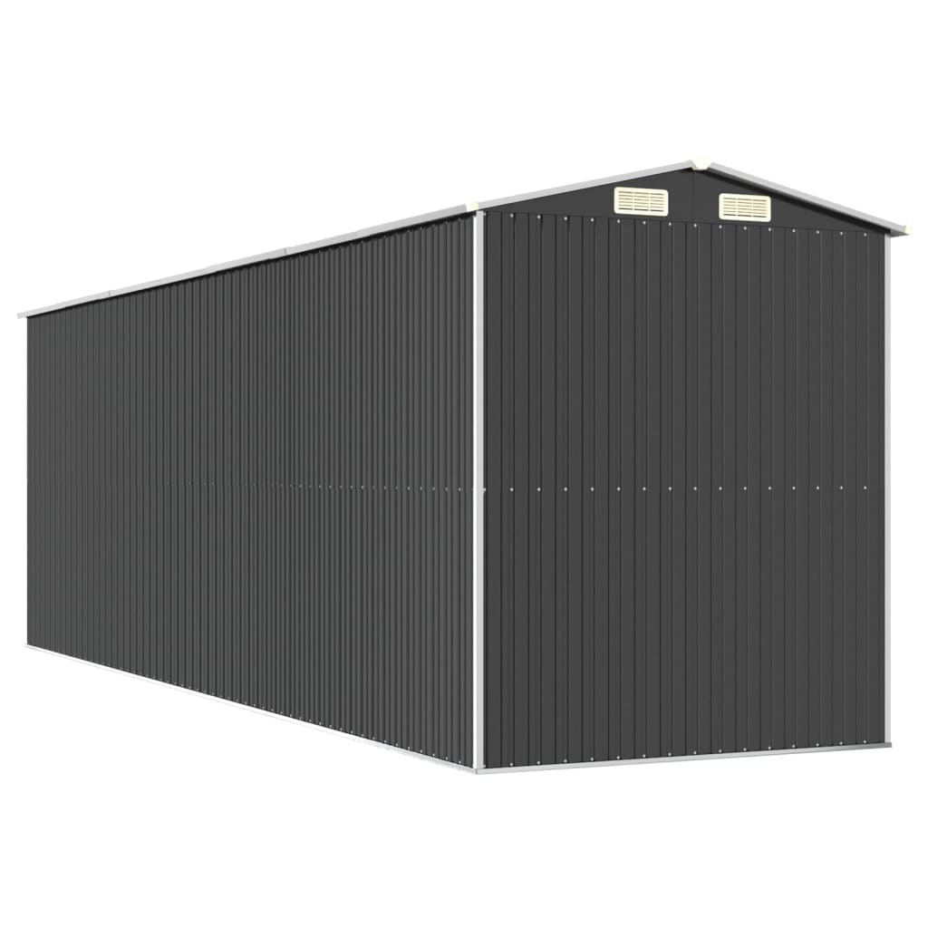 vidaXL Garden Shed Anthracite 192x606x223 cm Galvanised Steel