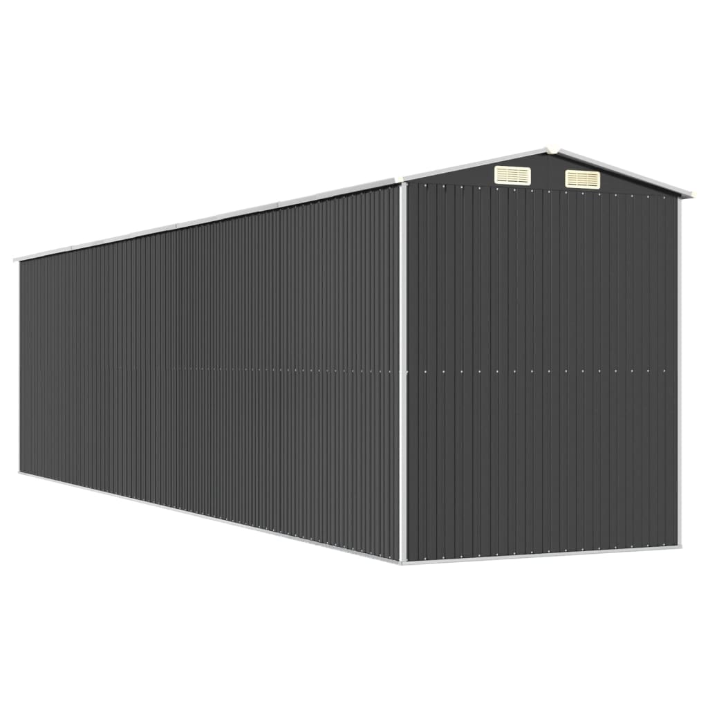 vidaXL Garden Shed Anthracite 192x772x223 cm Galvanised Steel