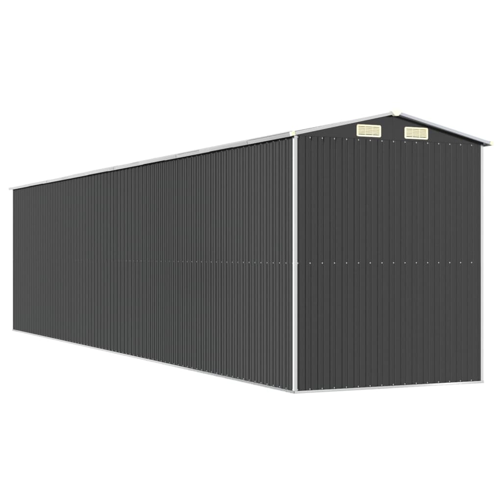 vidaXL Garden Shed Anthracite 192x855x223 cm Galvanised Steel