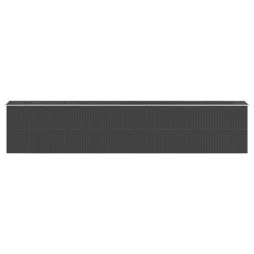 vidaXL Garden Shed Anthracite 192x1021x223 cm Galvanised Steel