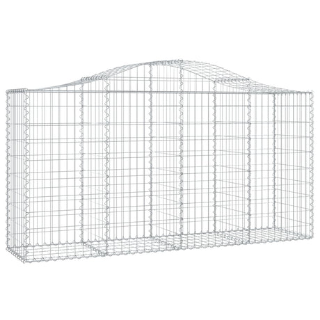 Arched Gabion Basket 200x50x100/120 cm Galvanised Iron