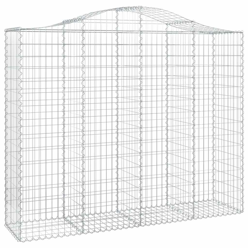 Arched Gabion Basket 200x50x160/180 cm Galvanised Iron