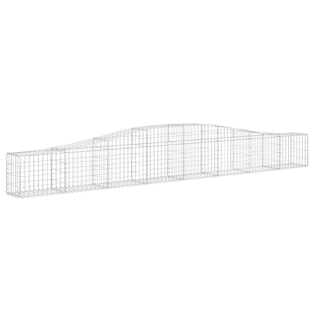 Arched Gabion Basket 400x30x40/60 cm Galvanised Iron