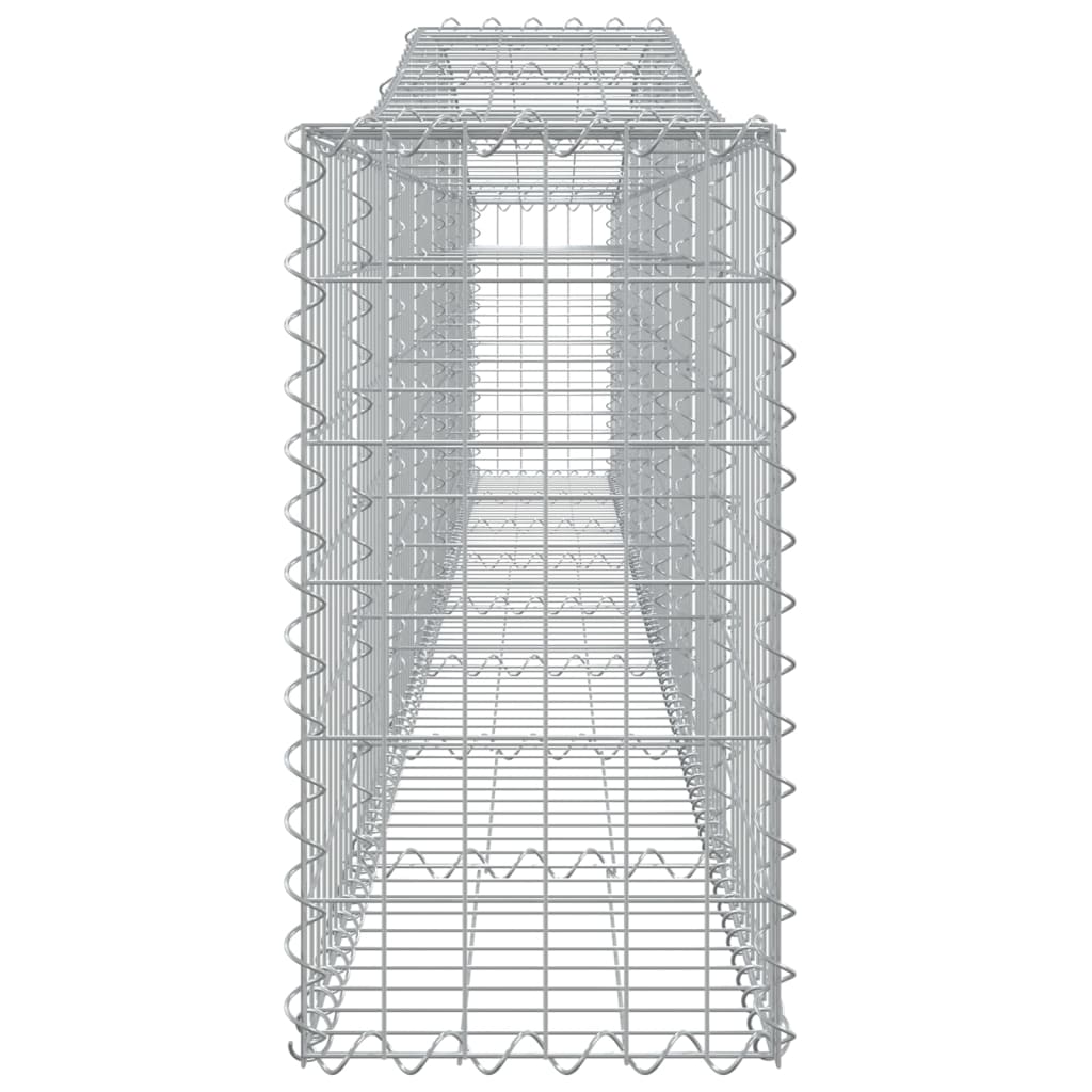 Arched Gabion Basket 400x30x60/80 cm Galvanised Iron