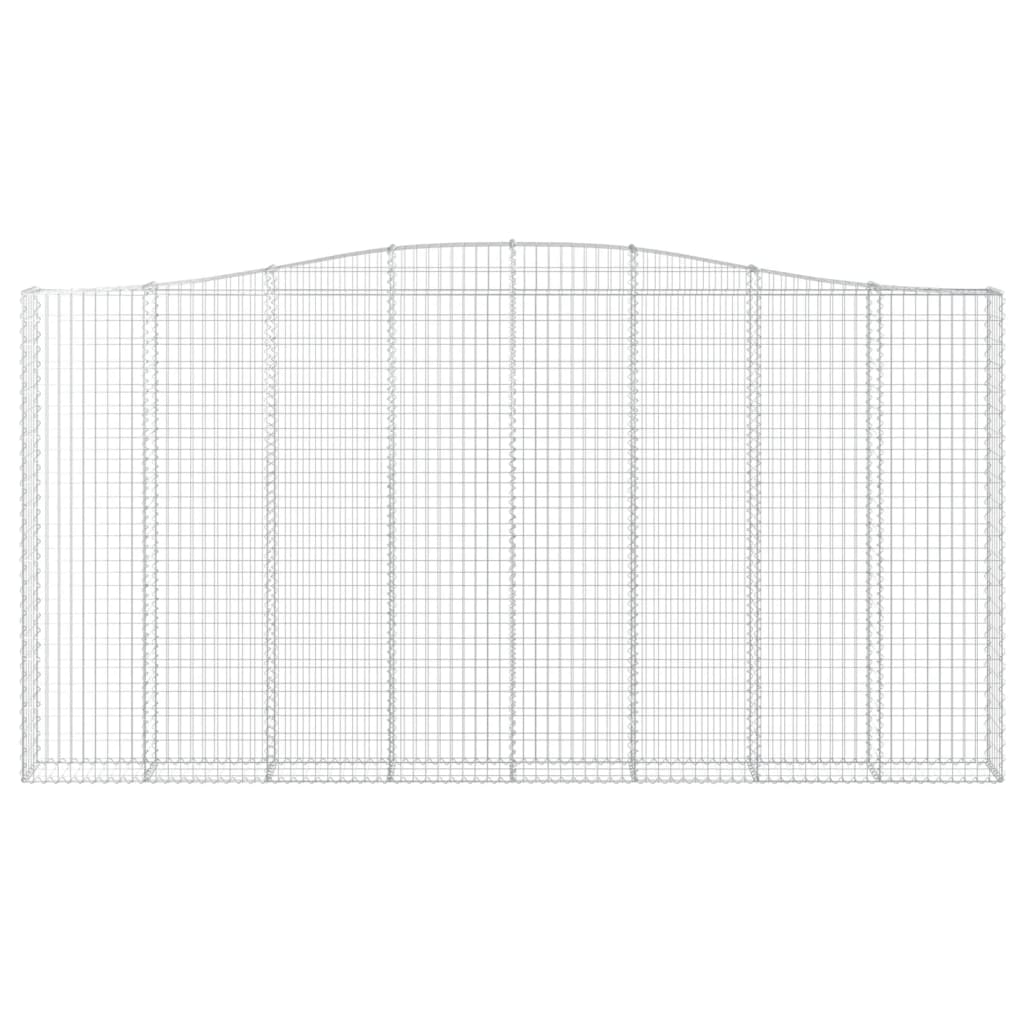 Arched Gabion Basket 400x30x200/220 cm Galvanised Iron