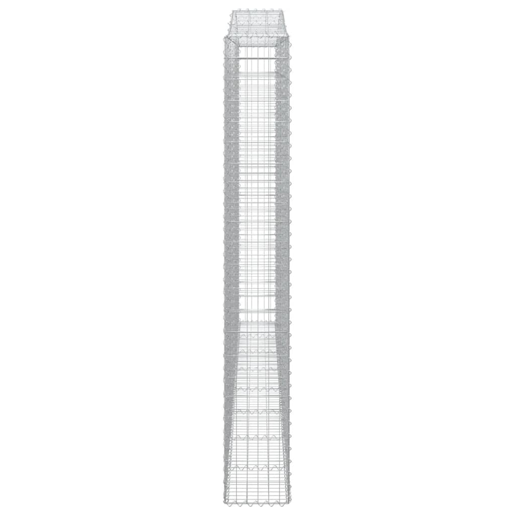 Arched Gabion Basket 400x30x220/240 cm Galvanised Iron