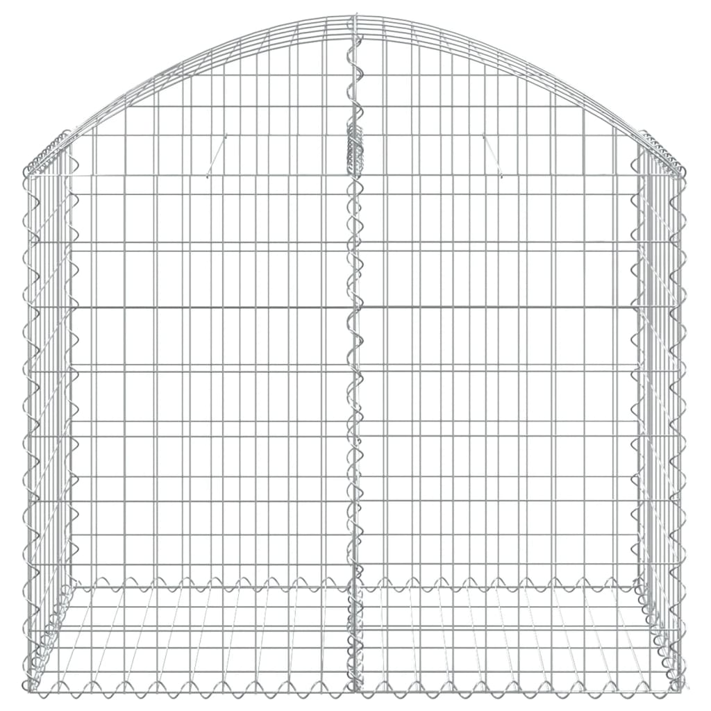 Arched Gabion Basket 100x50x80/100 cm Galvanised Iron