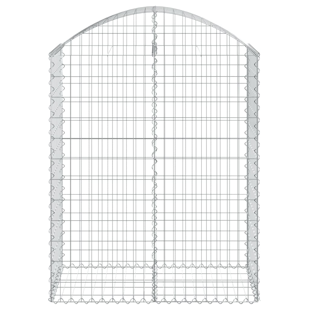 Arched Gabion Basket 100x50x120/140 cm Galvanised Iron