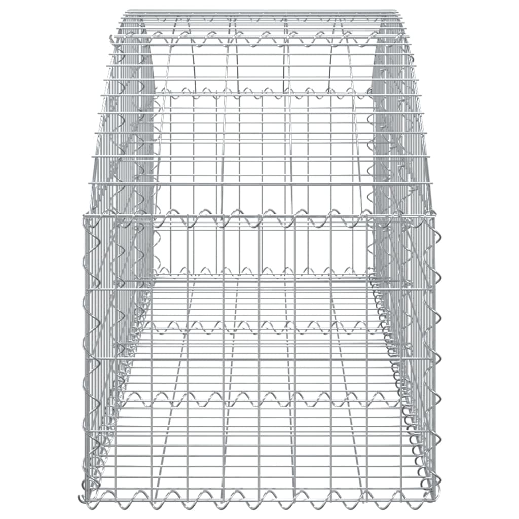 Arched Gabion Basket 150x50x40/60 cm Galvanised Iron