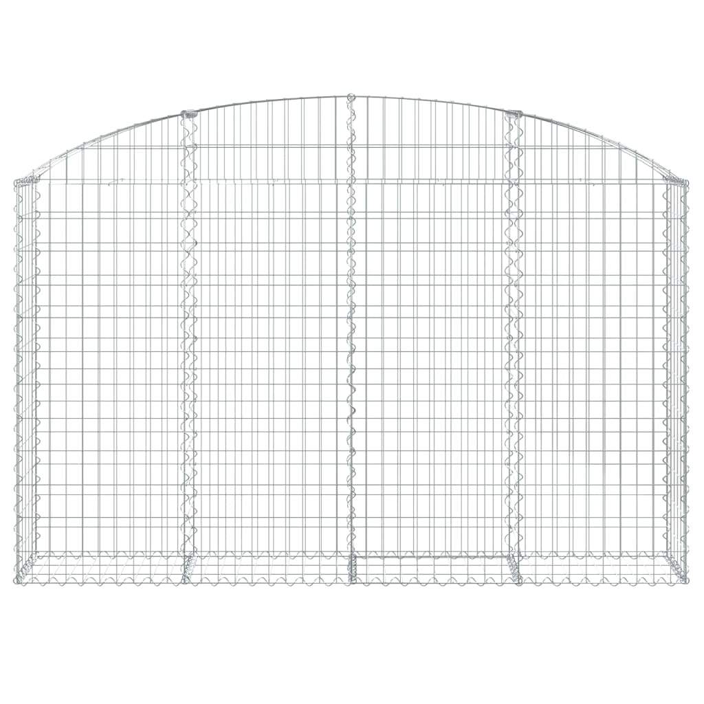 Arched Gabion Basket 200x30x120/140 cm Galvanised Iron