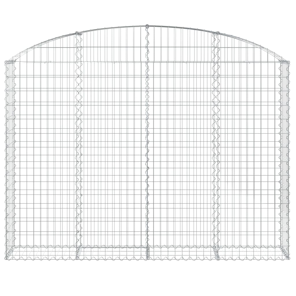 Arched Gabion Basket 200x30x140/160 cm Galvanised Iron
