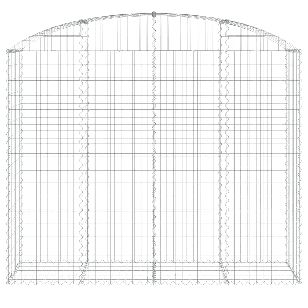 Arched Gabion Basket 200x50x160/180 cm Galvanised Iron