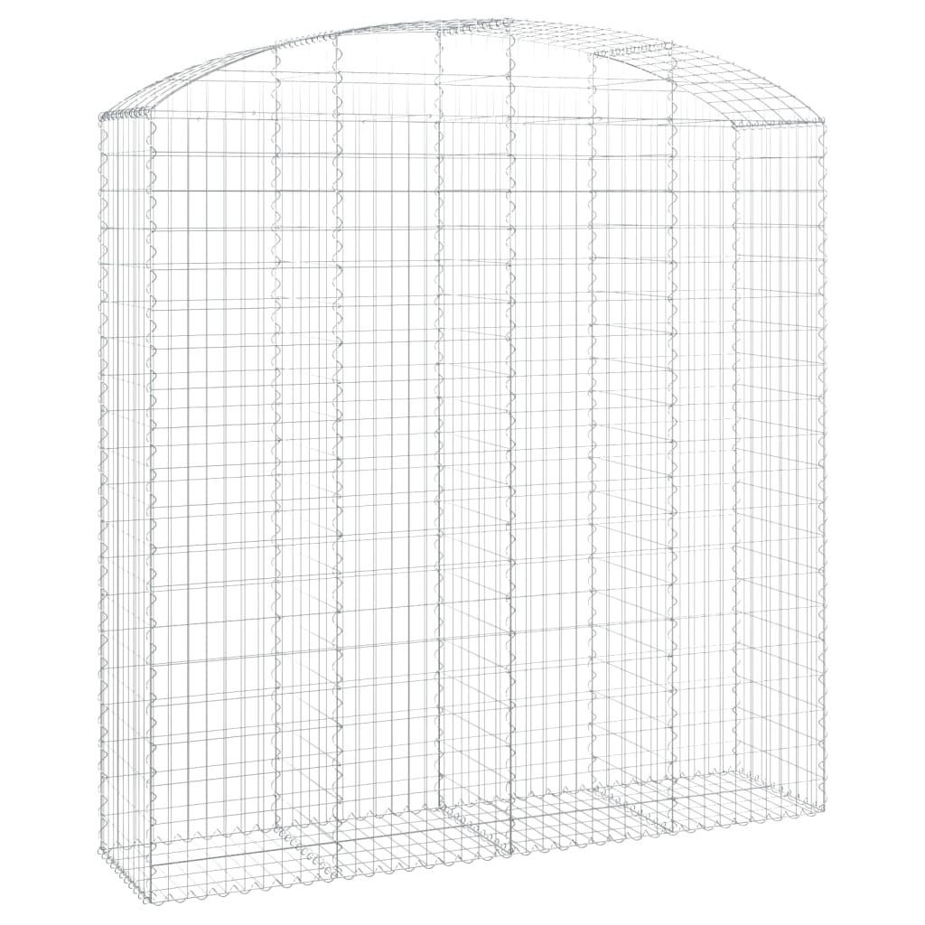 Arched Gabion Basket 200x50x200/220 cm Galvanised Iron