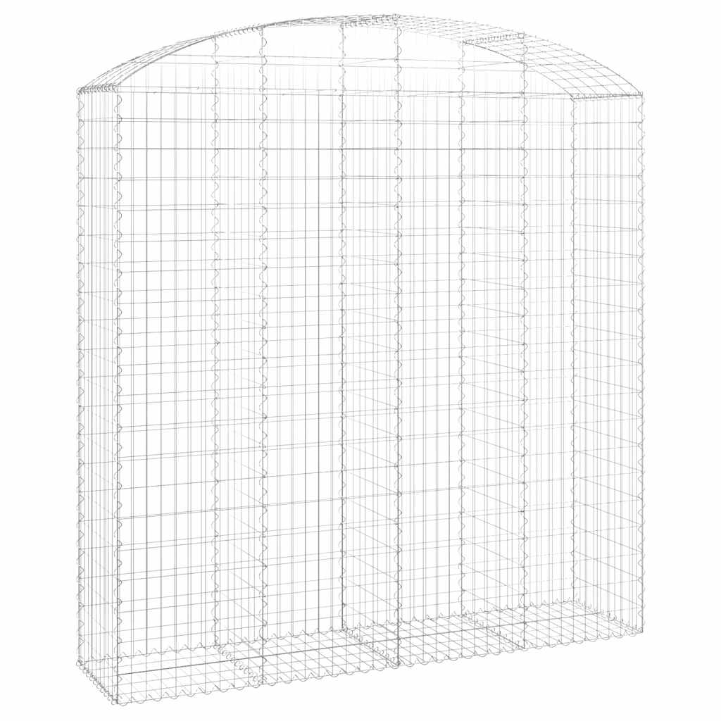 Arched Gabion Basket 200x50x200/220 cm Galvanised Iron