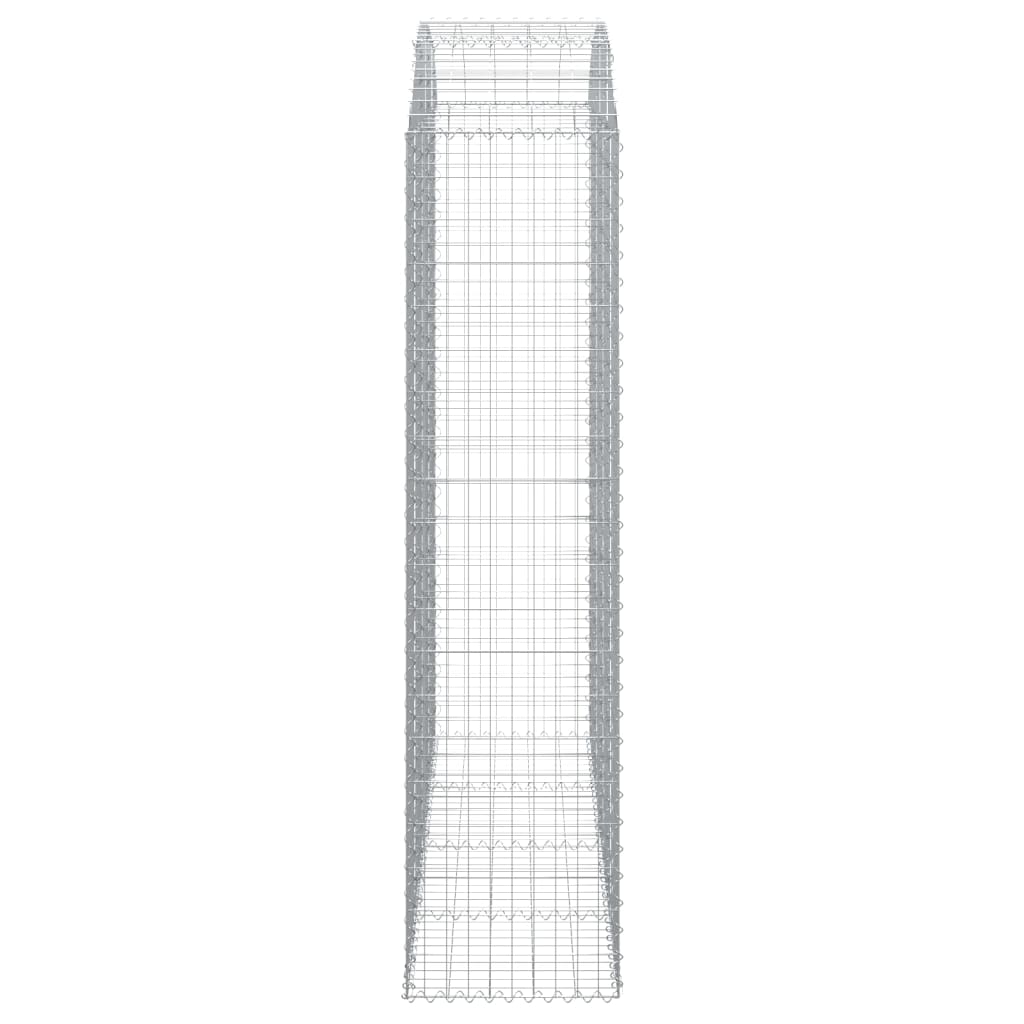 Arched Gabion Basket 200x50x200/220 cm Galvanised Iron
