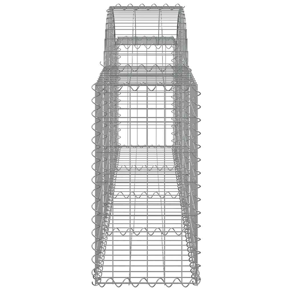 Arched Gabion Basket 200x30x60/80 cm Galvanised Iron