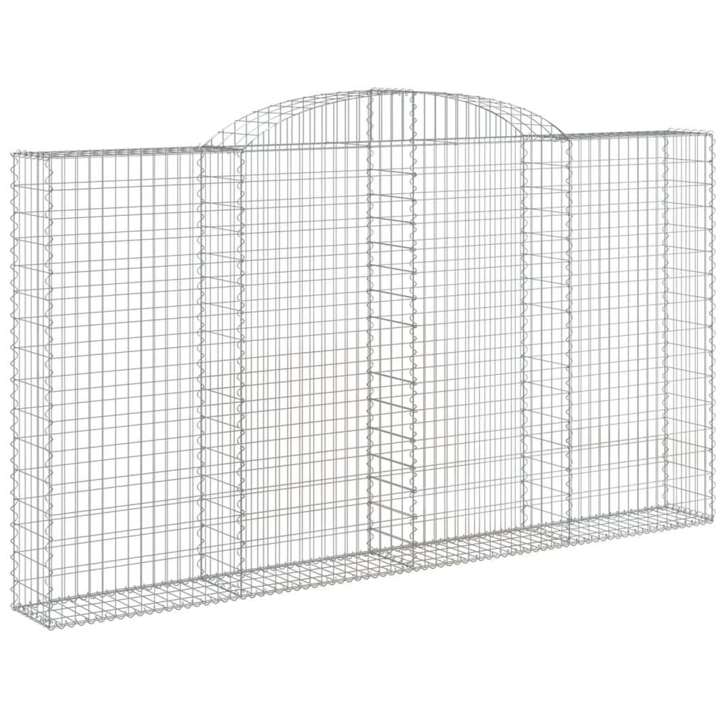 Arched Gabion Basket 300x30x160/180 cm Galvanised Iron