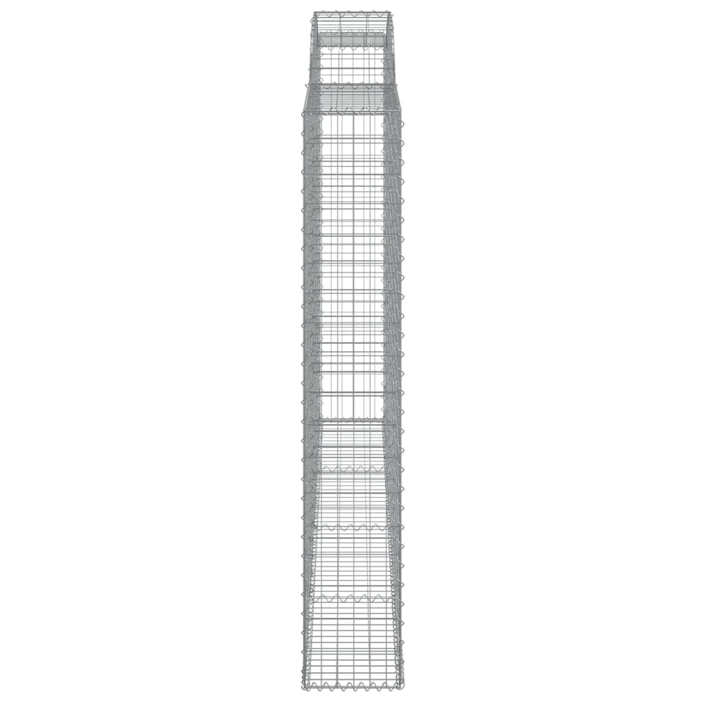 Arched Gabion Basket 300x30x180/200 cm Galvanised Iron