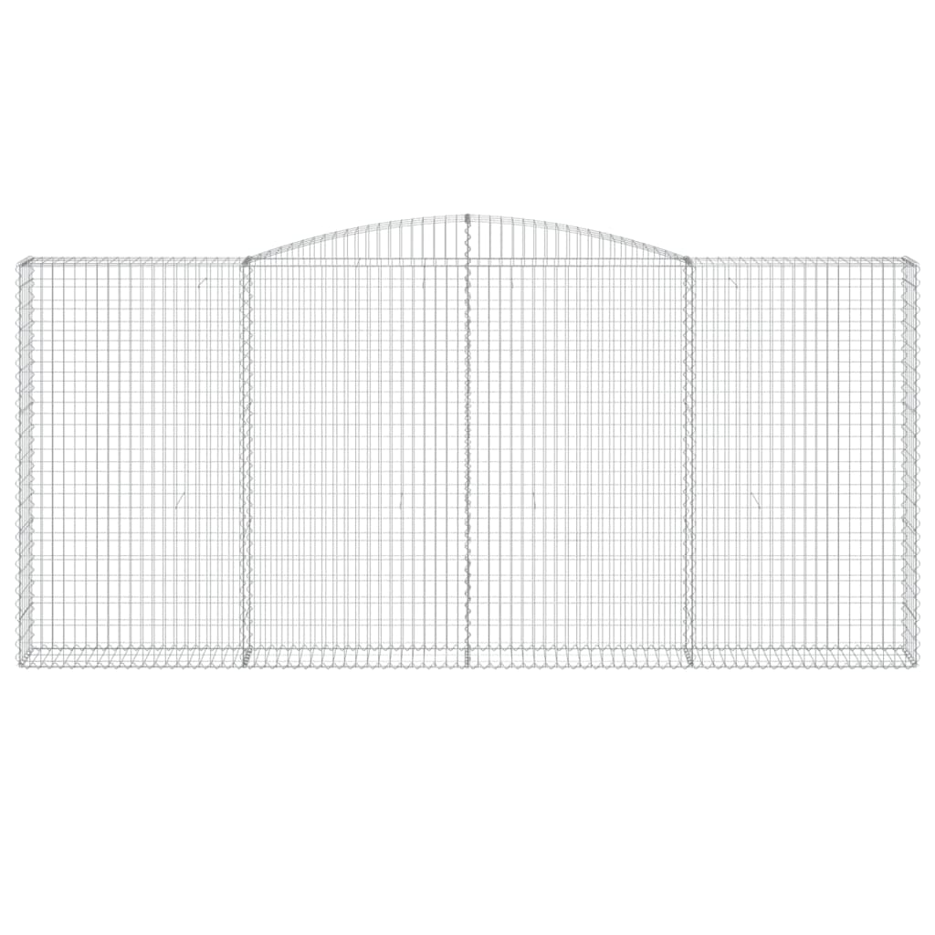 Arched Gabion Basket 400x30x180/200 cm Galvanised Iron