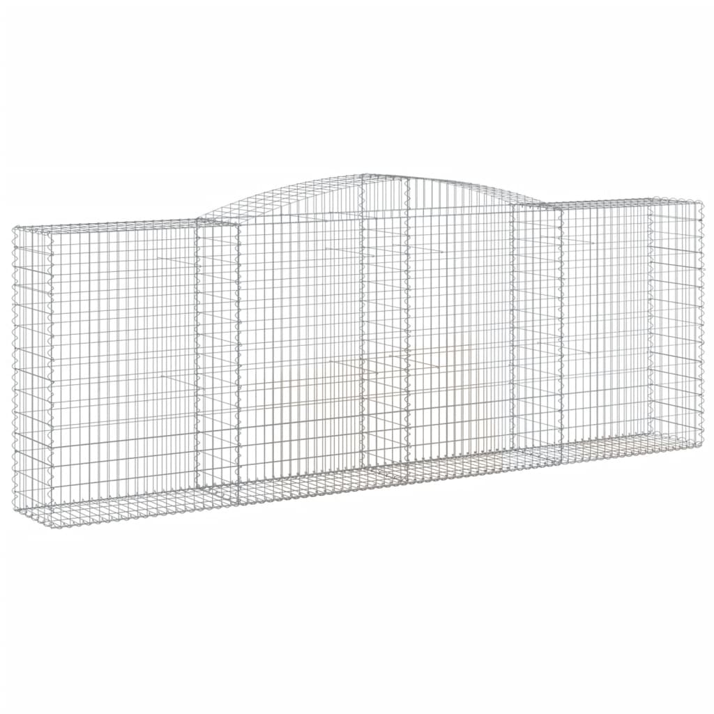 Arched Gabion Basket 400x50x140/160 cm Galvanised Iron