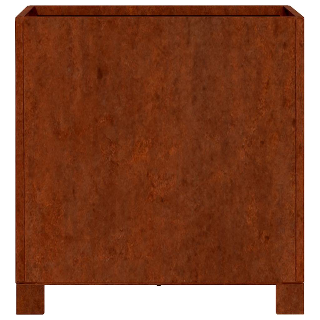 Planter with Legs Rusty 40x40x40 cm Corten Steel