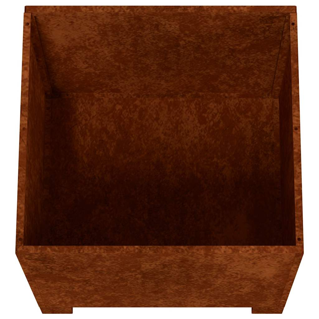 Planter with Legs Rusty 40x40x40 cm Corten Steel