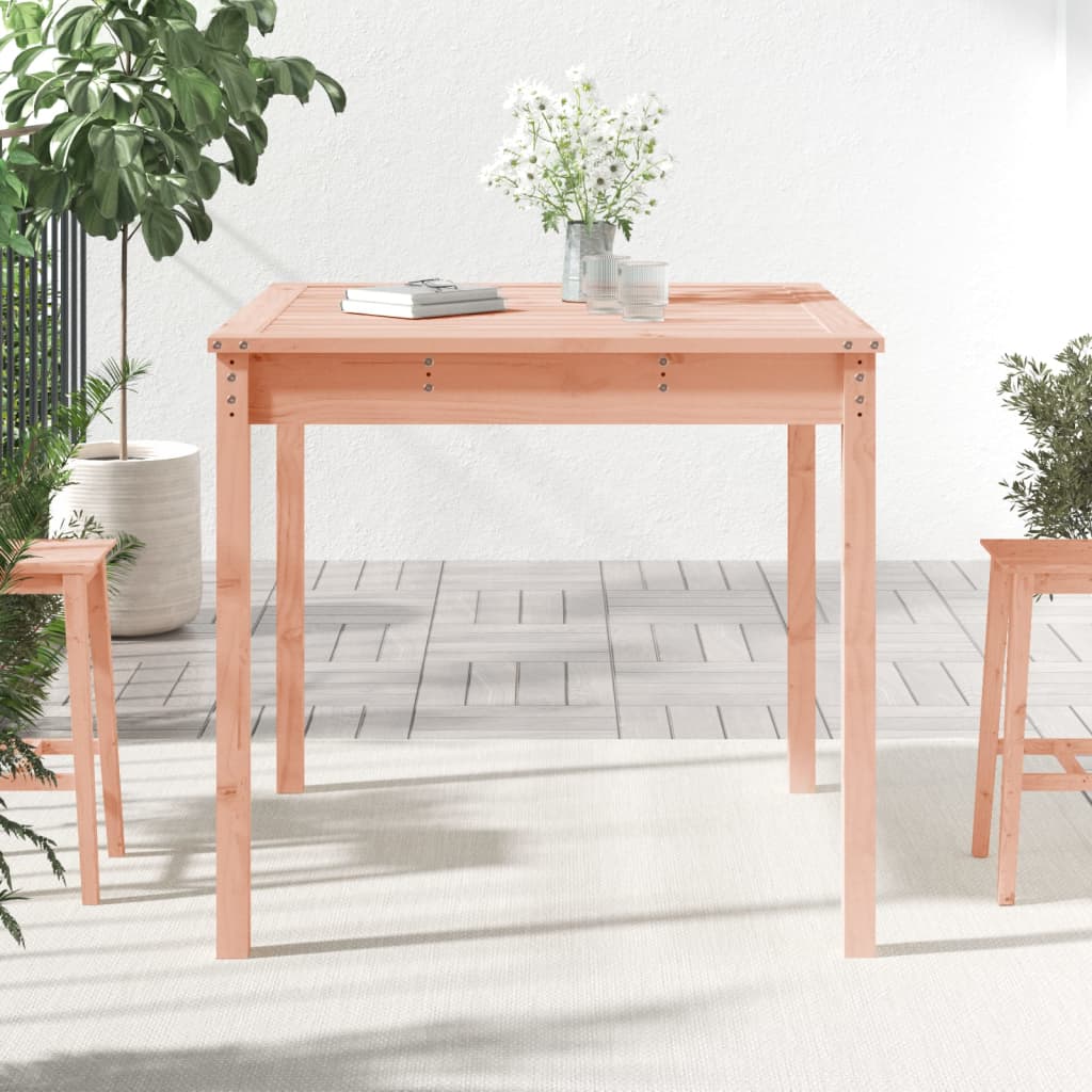 Garden Table 82.5x82.5x76 cm Solid Wood Douglas