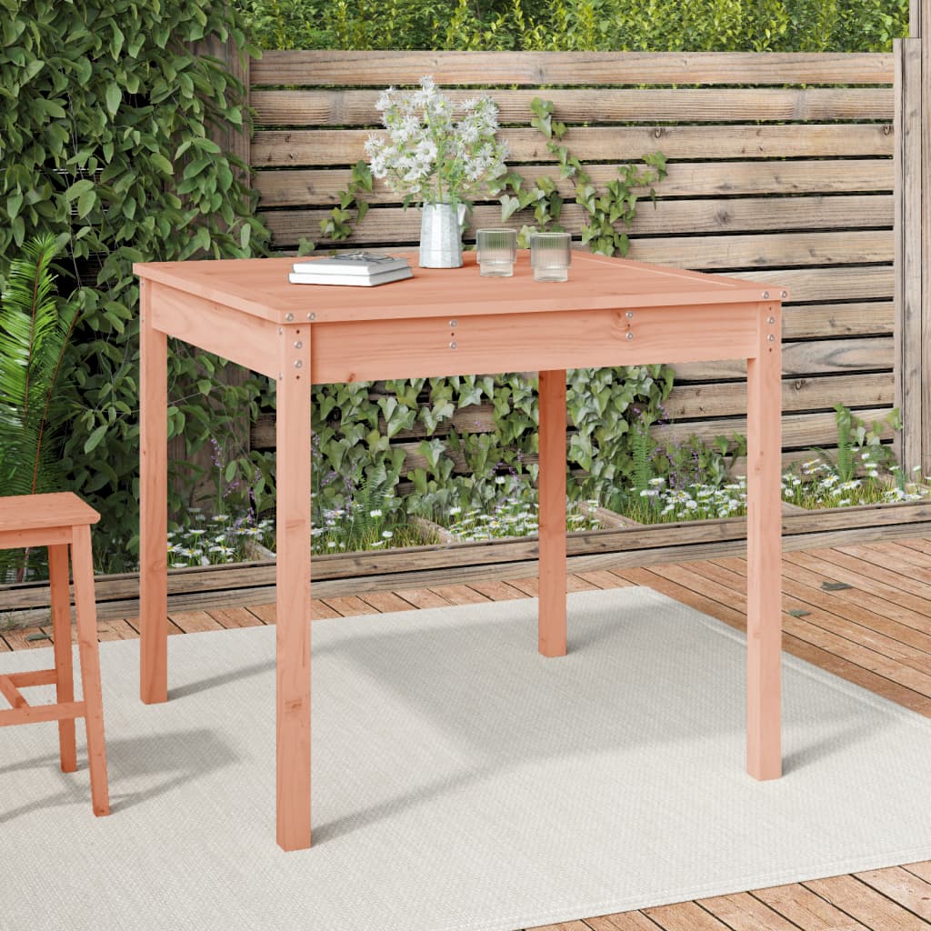 Garden Table 82.5x82.5x76 cm Solid Wood Douglas
