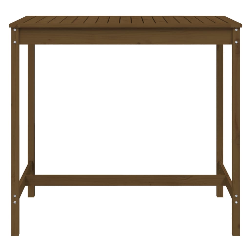 Garden Table Honey Brown 121x82.5x110 cm Solid Wood Pine