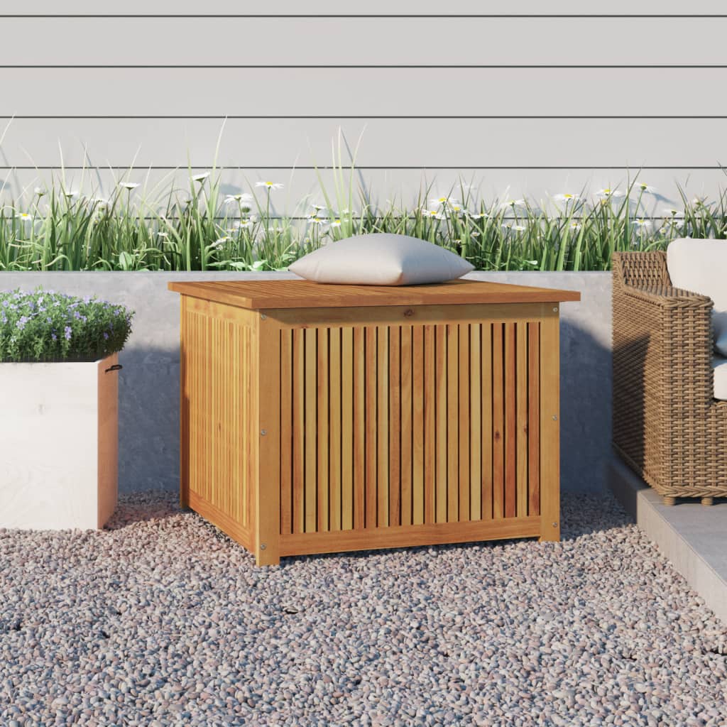 Garden Storage Box 75x75x58 cm Solid Wood Acacia