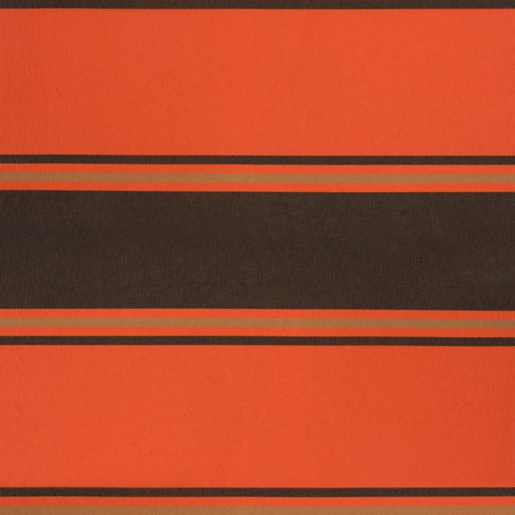 vidaXL Retractable Awning Orange and Brown 4.5x3 m Fabric and Aluminium