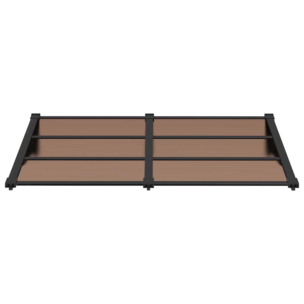 Door Canopy Black 152.5x90 cm Polycarbonate