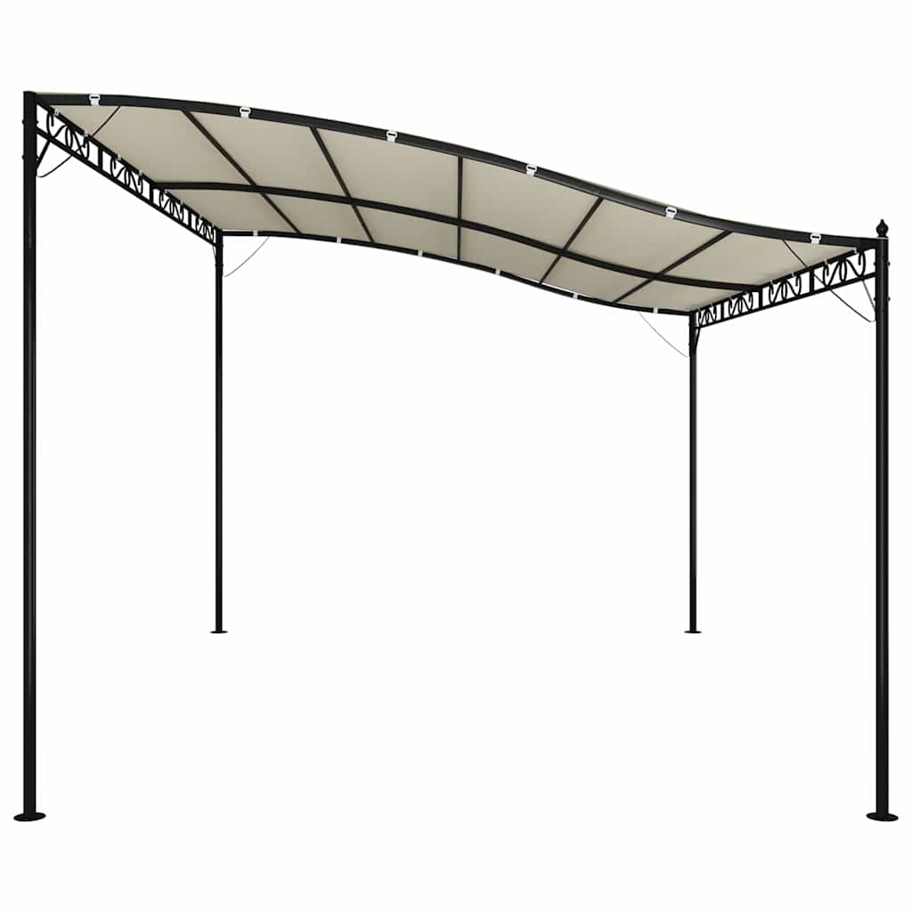 Canopy Cream 4x3 m 180 g/m² Fabric and Steel