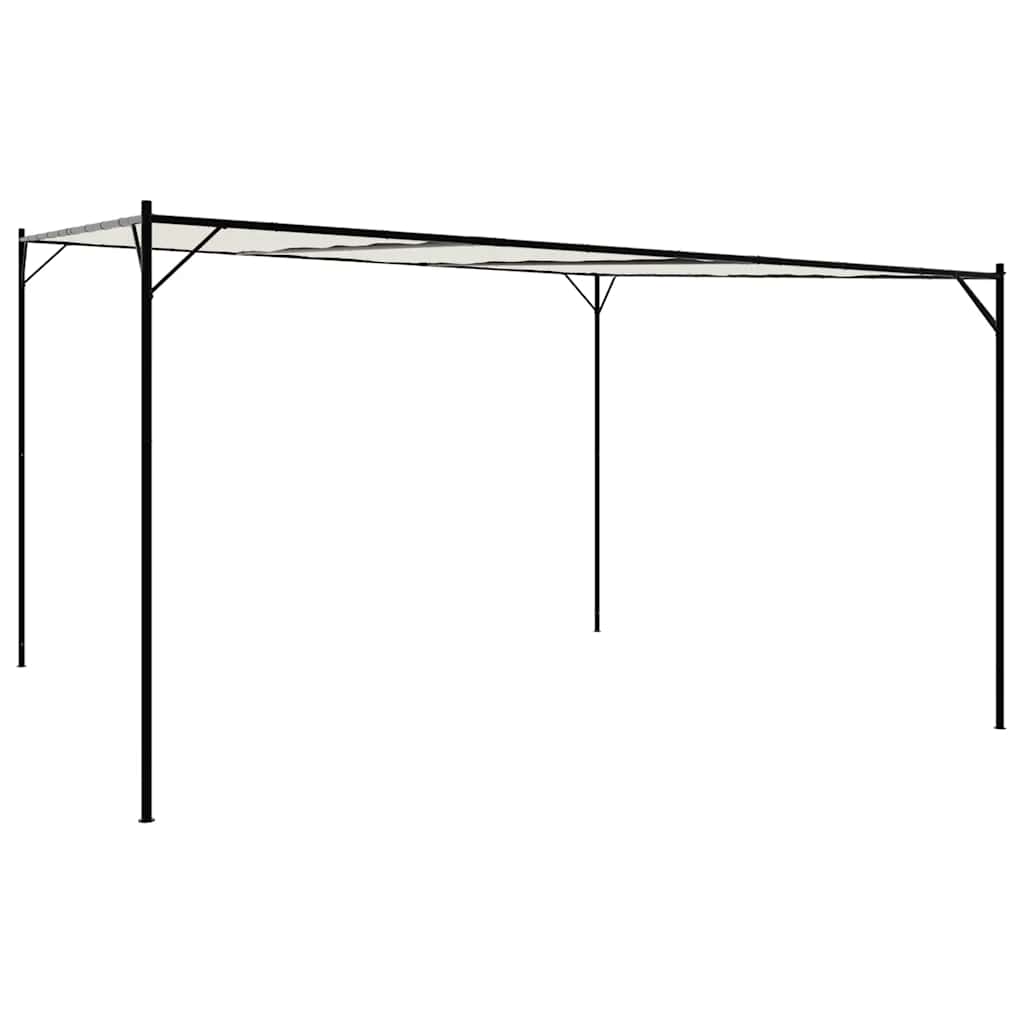 Gazebo White 4x4 m 180 g/m² Fabric and Steel