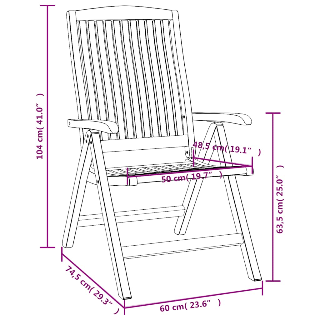 5 Piece Garden Dining Set Solid Wood Teak