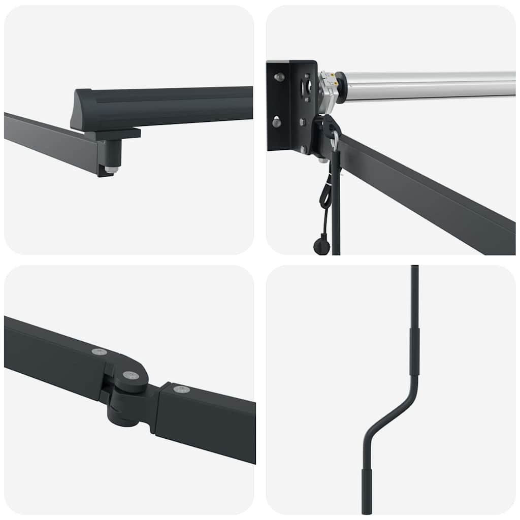 Awning Anthracite 3 x 2.5 m Metal