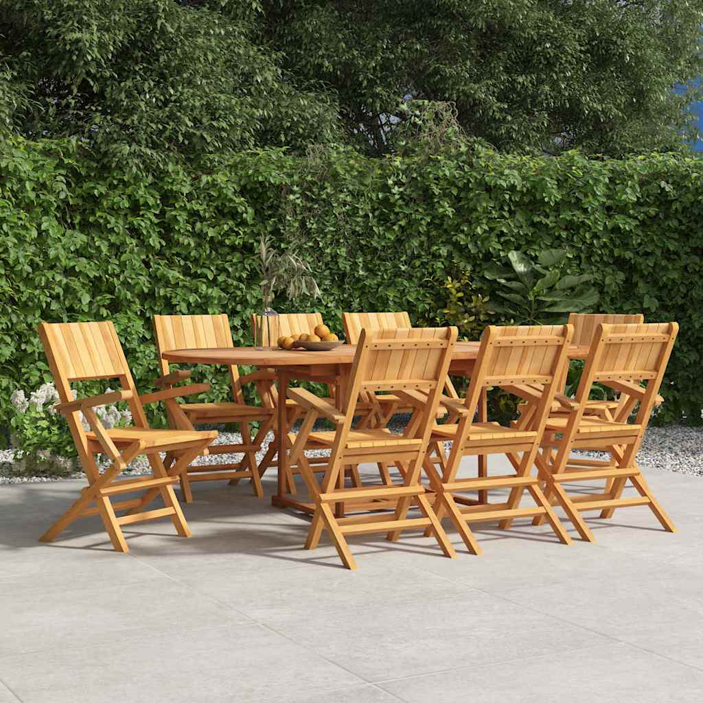 Folding Garden Chairs 8 pcs 55x61x90 cm Solid Wood Teak