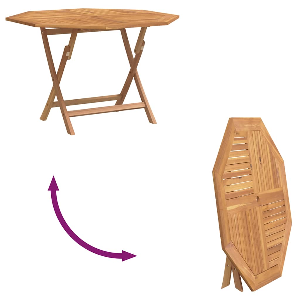 Folding Garden Table 110x110x75 cm Solid Wood Teak