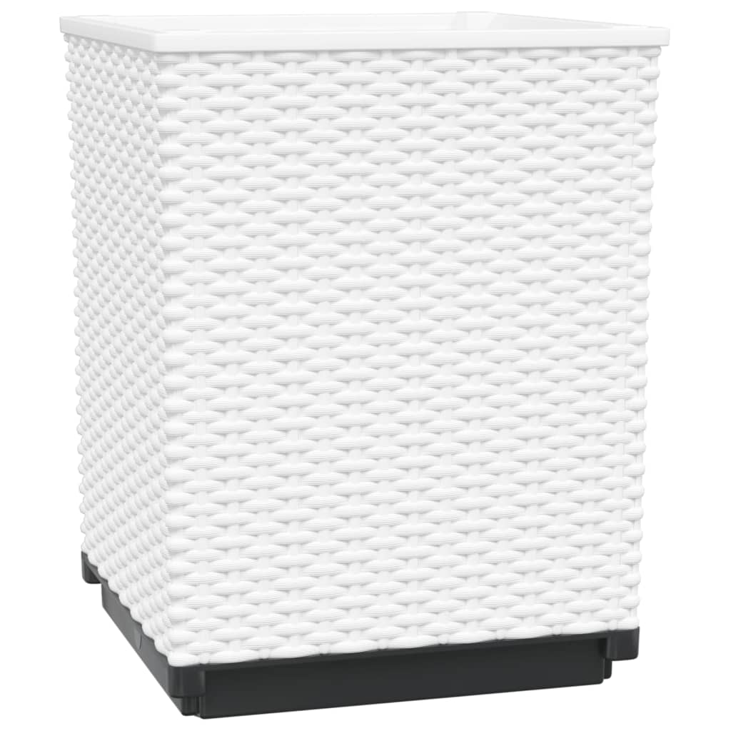 Planters 2 pcs White 30x30x37 cm Polypropylene