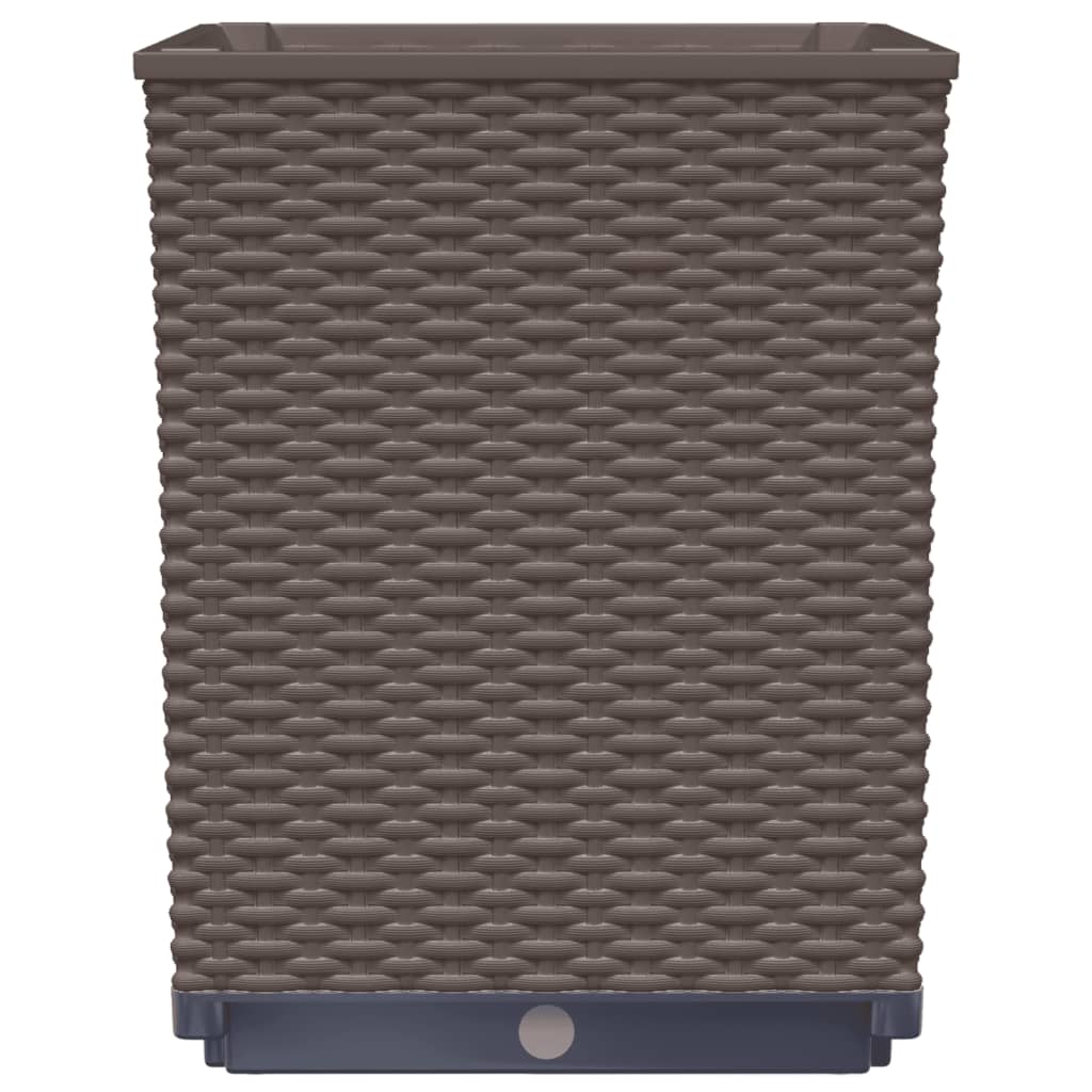 Planters 2 pcs Brown 30x30x37 cm Polypropylene