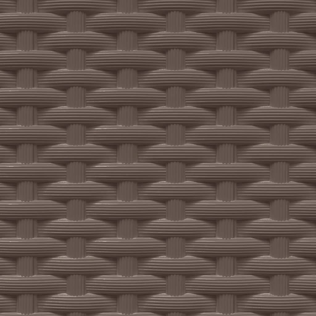 Planters 4 pcs Brown 30x30x37 cm Polypropylene