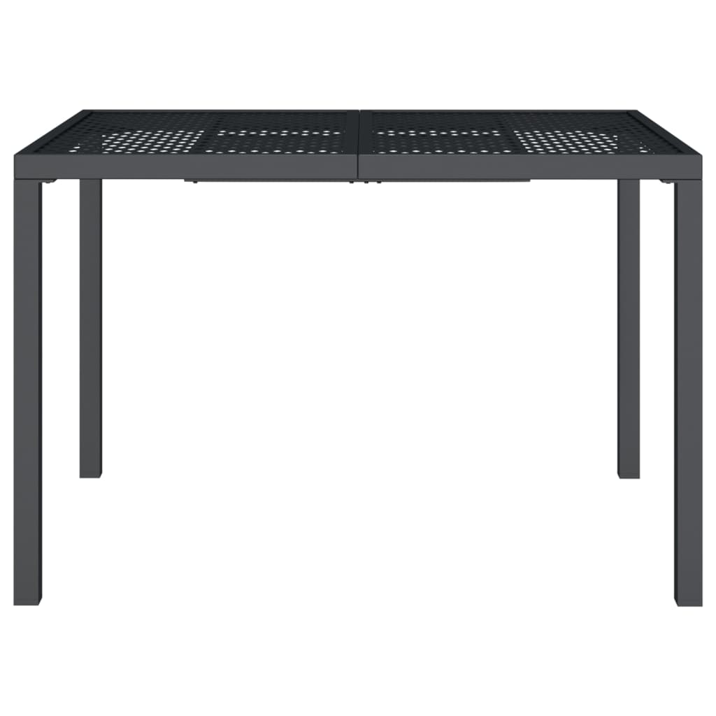 Garden Table Anthracite 110x80x72 cm Steel