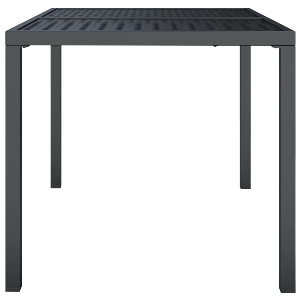 Garden Table Anthracite 110x80x72 cm Steel