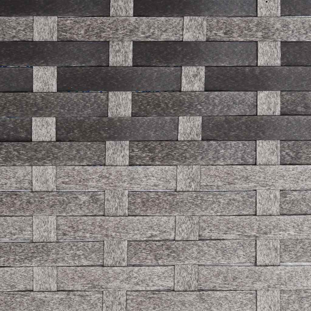 2-Seater Garden Bench Grey Poly Rattan