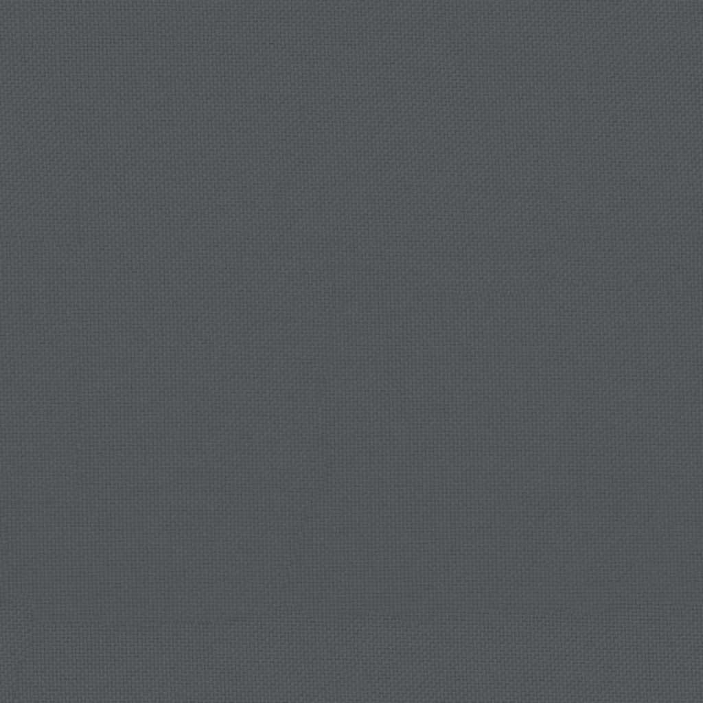 Middle Sofa with Cushions Black Solid Wood Pine