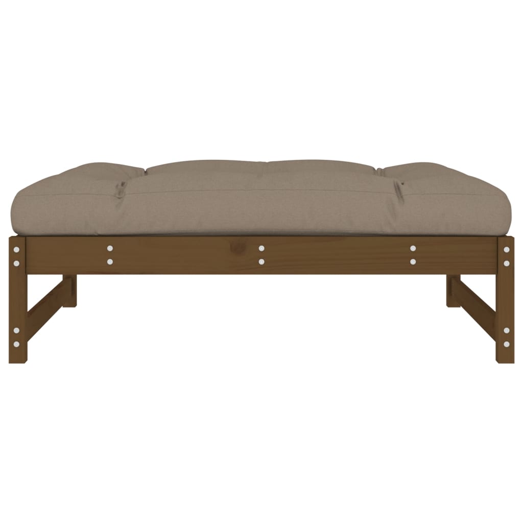 Garden Footstool Honey Brown 120x80 cm Solid Wood Pine